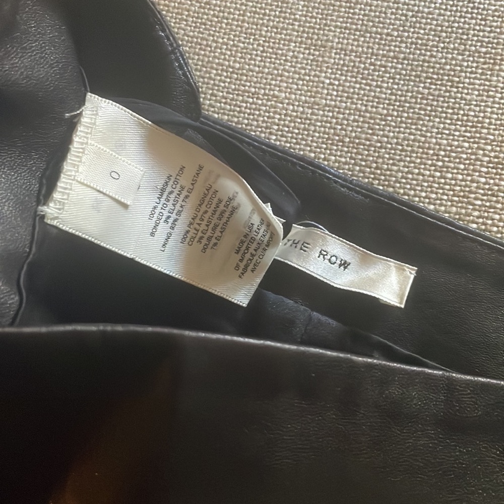 The Row Leather Skirt - Picture 5 of 7